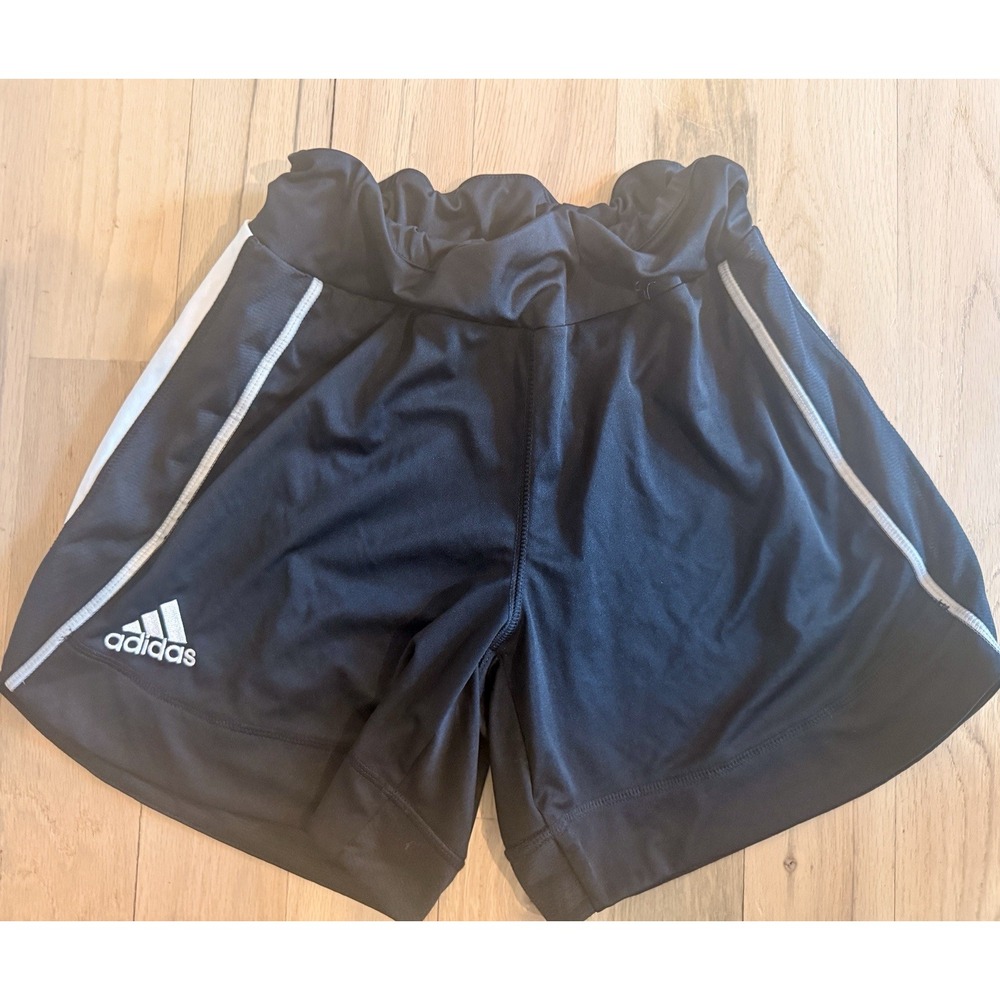 Adidas Climacool Women's Athletic Shorts Black White Stripes Size Small